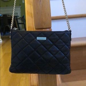 Kate Spade Cross body— black and metal